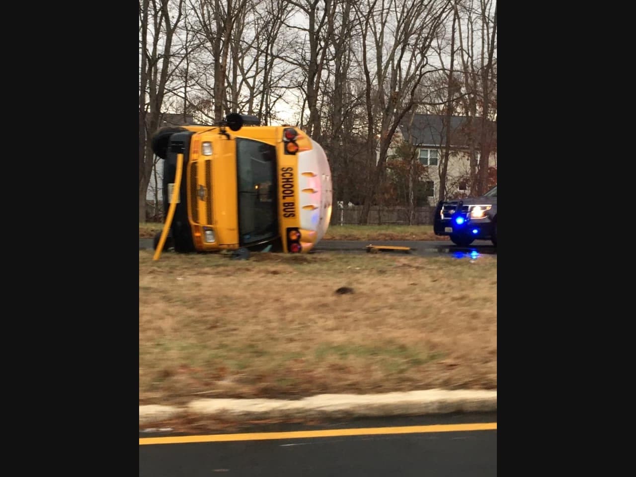 This was the scene on Rt. 18 north Wednesday morning.