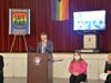 Acting New Jersey Attorney General Andrew Bruck speaks in Woodbridge last Thursday on the Safe Place Program.