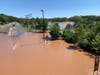 Johnson Park in Piscataway is flooded by the Raritan.