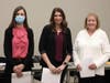 From left: Deborah Wright, Kate Farley and Joan Minnuies at the Jan. 5 meeting.