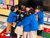 Davis with her Pre-K students in Elizabeth public schools.