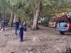Coast Guard search and rescue teams on Monday at Lumaha’i Beach.