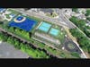 An aerial view of Cypress Recreation Center.