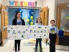 Monmouth Beach students welcomed Elizabeth on her first day of school this Monday.