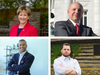 The four Republicans running in the June primary, from top left clockwise: Sue Kiley, Gregg Mele, Tom Toomey and Rik Mehta.