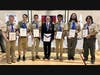 Left to right: Patrick William Seeley, Nicholas Habakus, William Jon Franznick II, Charles Daniel, Vankata Shashank Chalamalasetty, Daniel James Pitzer and Cristian Saravia.