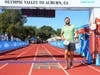 Crossing the finish line on June 26 at the end of the 100-mile Western States. He ran it in 28 hours, 19 minutes.