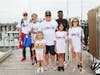 Immediate Care CEO Sal Cannizzaro with some of the kids.