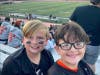Justin Baeder, left, and his best friend, Derek Salayi, both 10, at the North home game on Sept. 2.