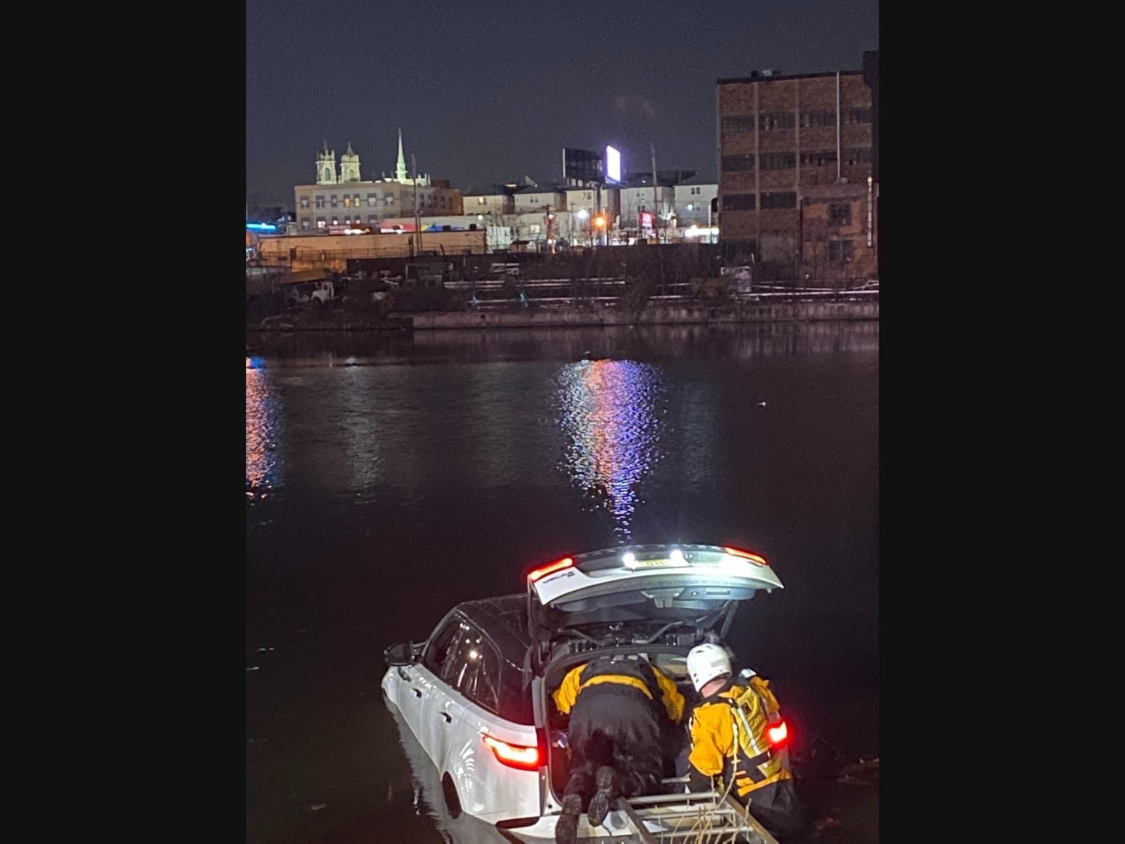 SUV Drives Into Passaic River In Kearny, Driver Rescued | Secaucus, NJ ...