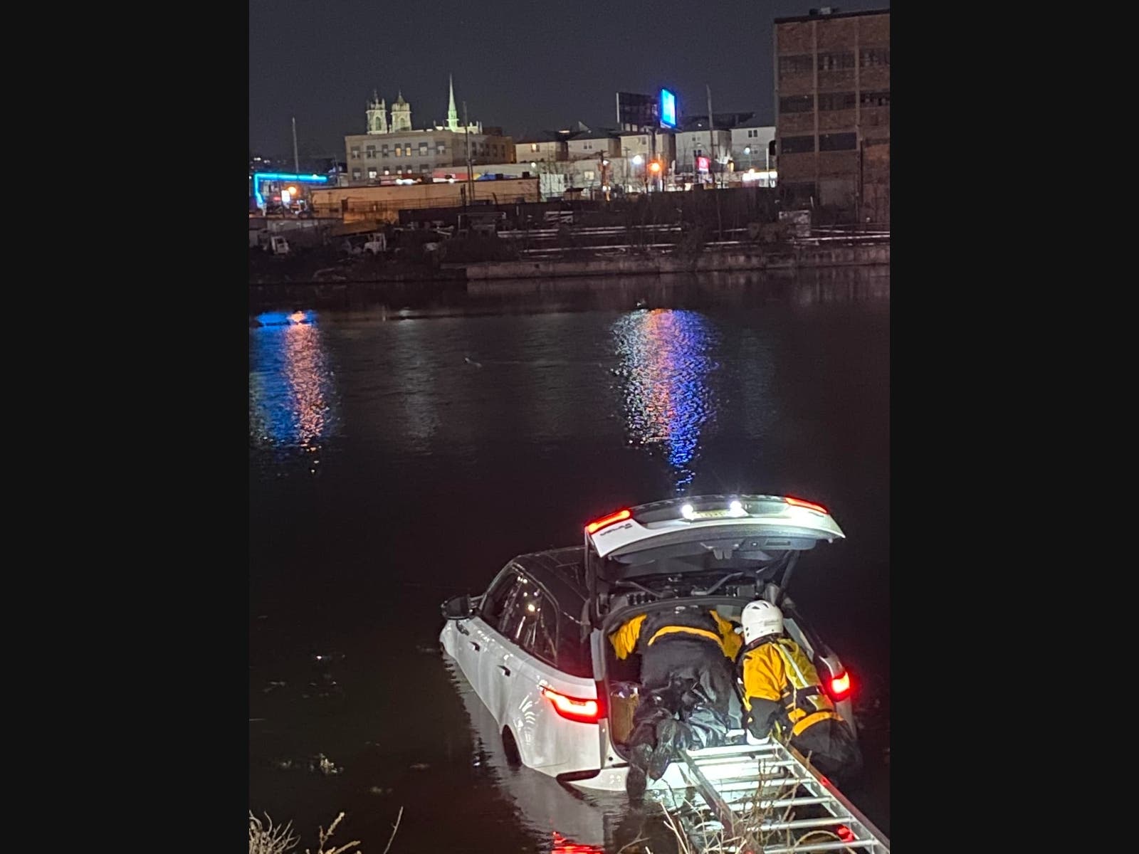 SUV Drives Into Passaic River In Kearny, Driver Rescued | Secaucus, NJ ...
