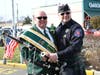 Parade Grand Marshal Ken Egan, at left.