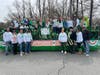Jim & Kathy McFadden with family and friends on float.
