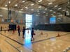 The indoor basketball court; kids took a lesson while the rest was set up for free play. LifeTime has kids' and adult basketball and pickleball leagues that are extremely competitive.
