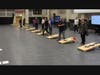 Teens and Rotary Club members playing cornhole at their fundraiser March 16.