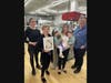 From left: Bakery manager Marcie Pisciotta, Elsie Van Dusen, her granddaughter Diana Mantone, great grand-twins Olivia & Frankie and David Burke inside the bakery on March 31.