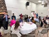 Superintendent Joe Massimino attended and speaks, at far left.