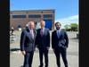 From left: TRWRA Executive Director Mike Gianforte, Congressman Frank Pallone and Gianforte's son when the FEMA grant was announced Monday.