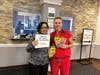 IMA Urgent Care Shrewsbury’s Dr. Bhoori and physician assistant Alex helping with donations.