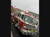 Leonardo Fire Department helping to deliver Thanksgiving food boxes.