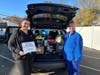 IMA Urgent Care – Middletown’s Dr. Ibrahim and Tina Ozelas with donations.