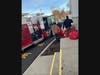 Volunteers loading up toy donations with the Middletown volunteer Fire Department.
