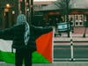 Photo taken during a pro-Palestine protest Dec. 14 on the Rutgers campus.