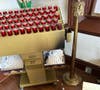 The prayer candles where the fire started.