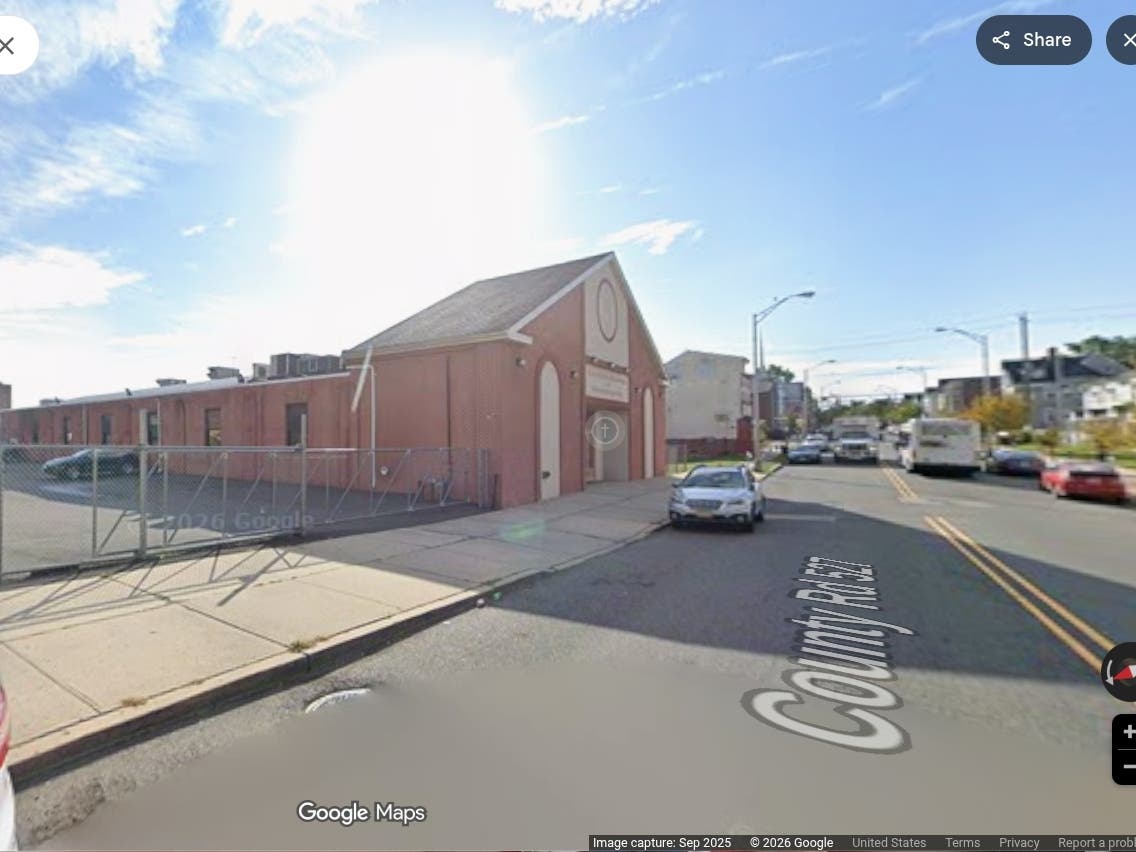 The 45-story apartment building will be built behind this church, at 259 George Street.