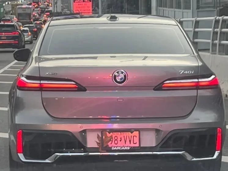 Port Authority Police say a Secaucus man used a fake wet leaf to block his license plate in January, in this file photo.