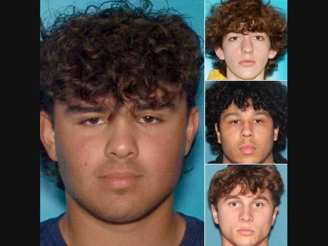 The four young men from Secaucus, in mugshots released by the Hoboken Police Department.