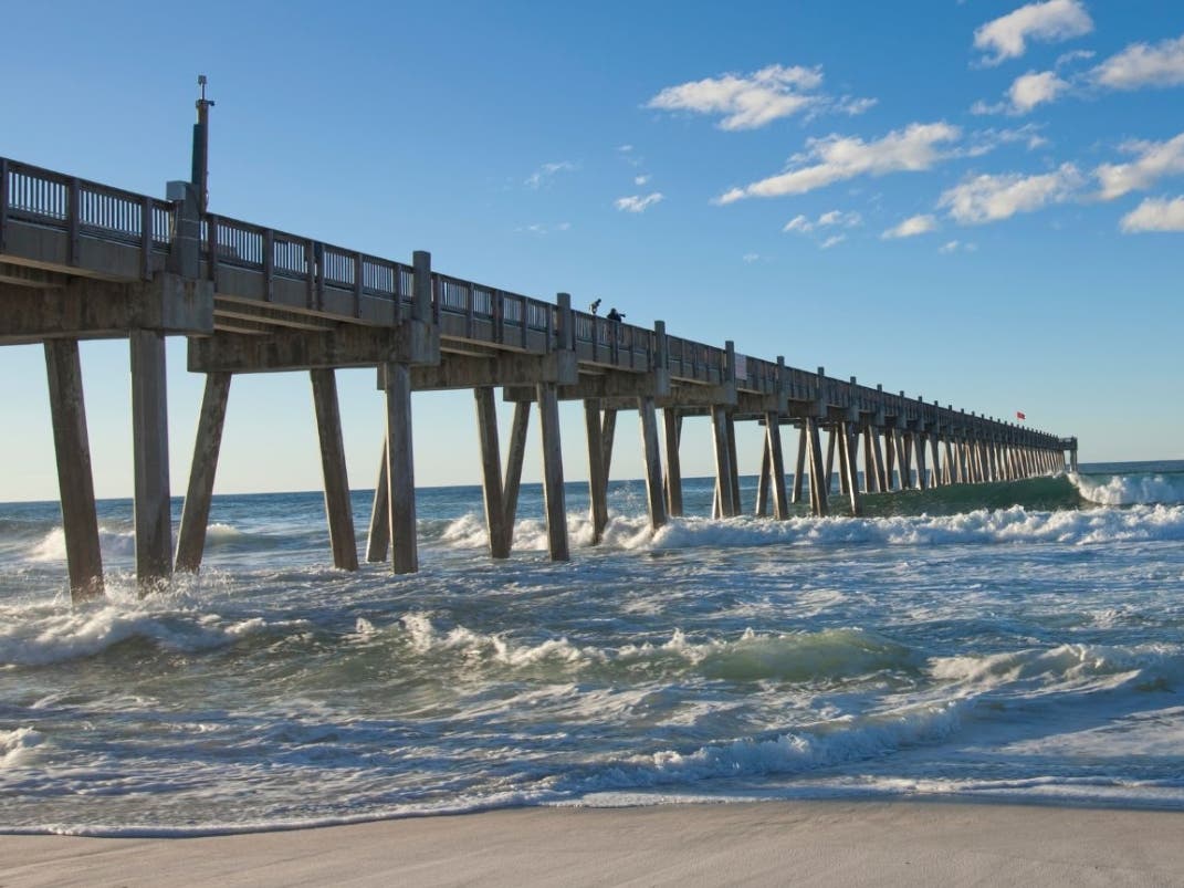 This rendering shows how the pier will look when it's completed.