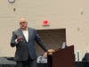 Interim Secaucus school superintendent Dr. Mark Toback speaks Thursday night.