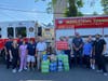 Family Practice of Middletown staff with members of the Middletown Fire Department last year.