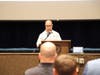 Retired Middletown High School South football coach Steve Antonucci also spoke to students Thursday.