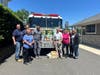 Family Practice of Middletown and Middletown Fire Department volunteers with donations.