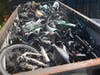 Perth Amboy police are confiscating illegal e-bikes, which are produced with mismatched parts and are dangerous to operate. To date, police have confiscated more than 100 of these e-bikes and dirt bikes for disposal, pictured above.