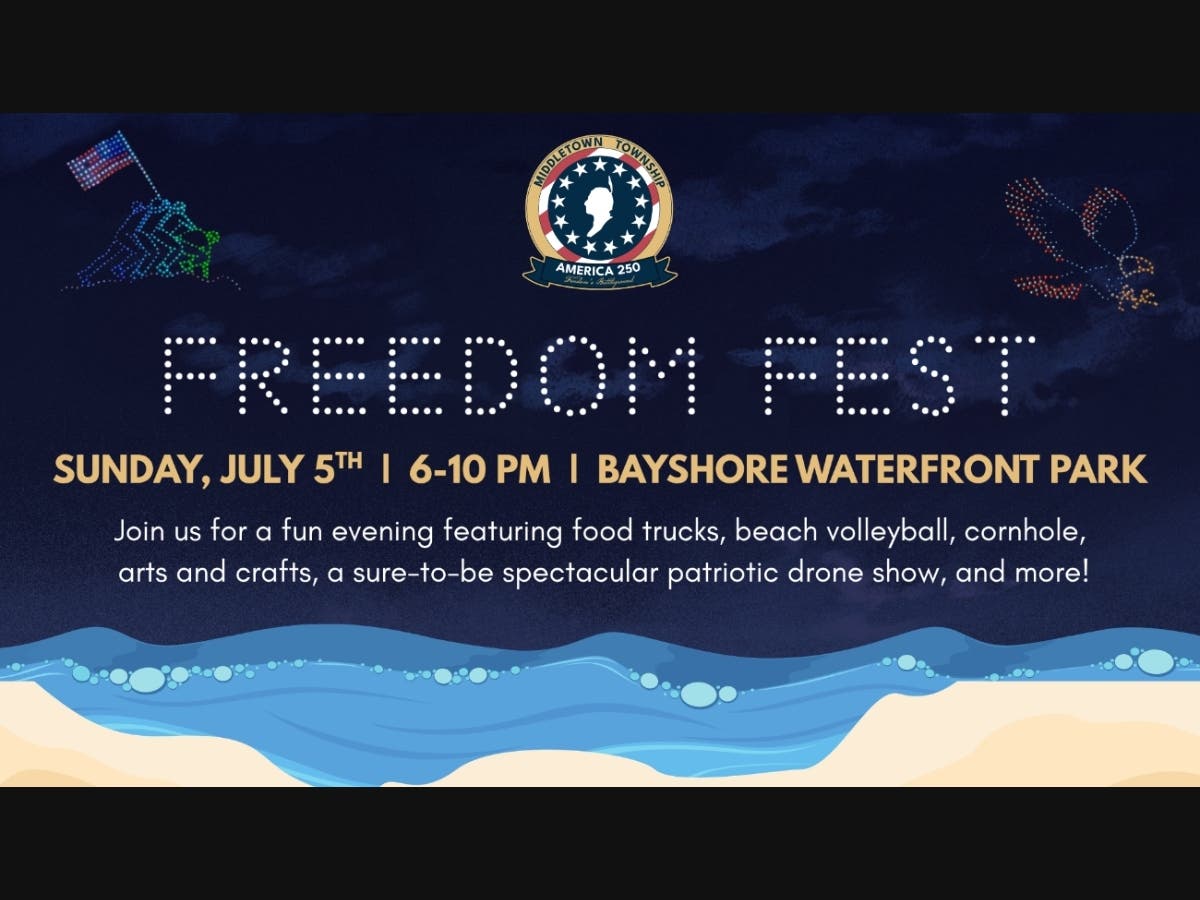 Middletown Will Host Freedom Fest Drone Show Over Raritan Bay On July 5