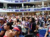 The crowd inside the Arena Friday at American Dream. They are broadcasting all World Cup games from the Arena.