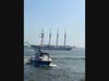 The Carteret Fire Department boat when it was out patrolling Raritan Bay for the parade of tall ships into New York Harbor.