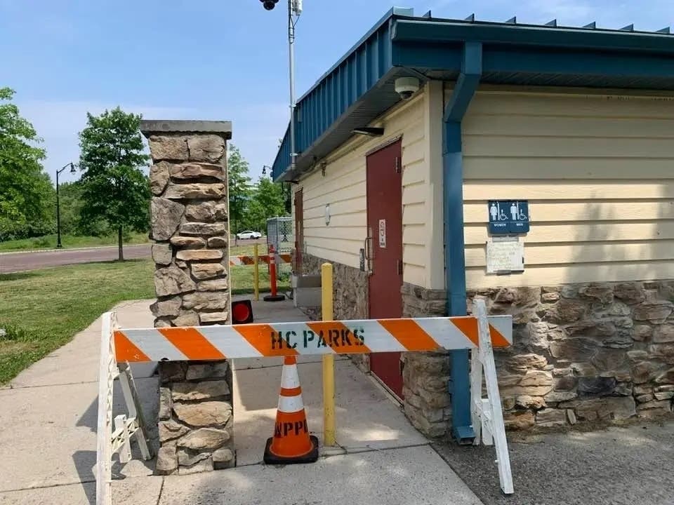 One of the biggest contracts Murray Paving and Concrete got was to renovate the bathrooms at Laurel Hill Park. They have been closed for a year now, since William Murray was indicted.