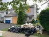 The condo on Homestead Drive that was struck.