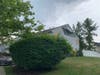 The black tarp is over where the lightning hit, at the top peak of the home's attic.