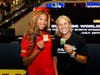 Midge Purce, left, of the U.S. women's national soccer team and Gotham Football Club and U.S. women's soccer legend Kristine Lilly (she won the women's World Cup twice), right, met fans at American Dream Sunday.