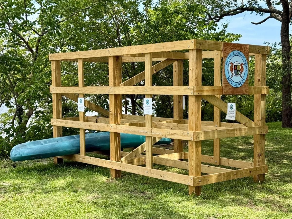 The new kayak storage
