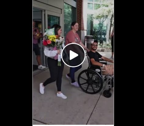 Patrolman Geter Benitez was discharged from Monmouth Medical Center Monday.