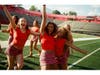 Members of the Rutgers dance and cheerleading teams.