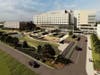 A rendering of how the new Monmouth Medical Center will look in Tinton Falls. It will be visible from the Garden State Parkway.