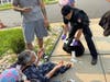 A neighbor who witnessed the attack took these photos, and allowed Patch to re-publish them.