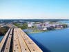 A rendering of how Riverton will look coming over the Driscoll Bridge on the Parkway.